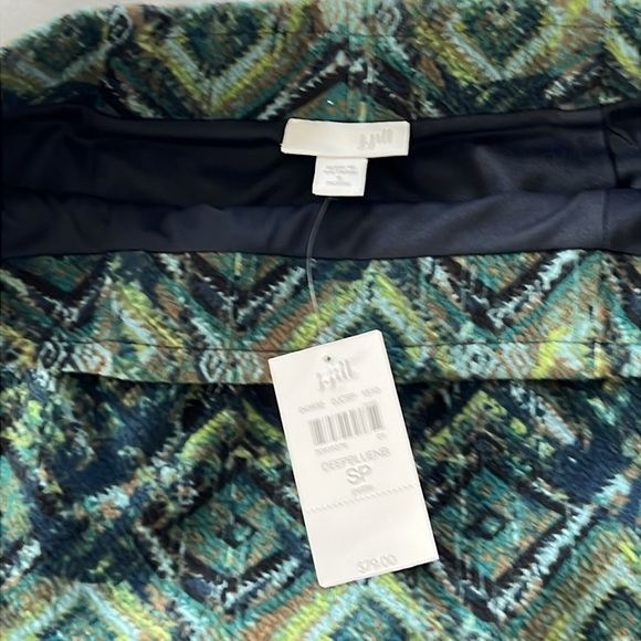 NWT J. Jill Blue Printed Skirt - Picture 3 of 3